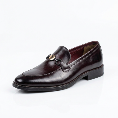 Men’s Handcrafted Leather Bit Loafers - Deep Burgundy - Raja Rani Shop