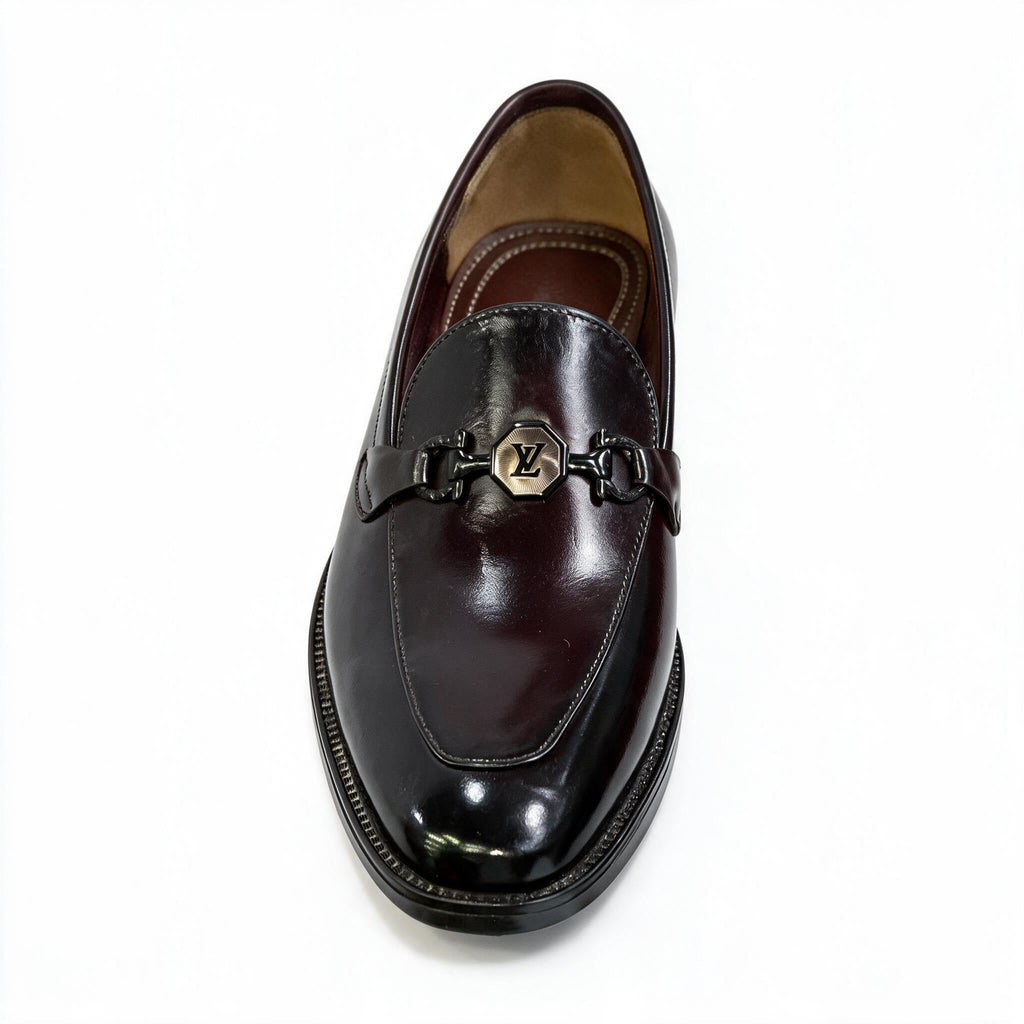 Men’s Handcrafted Leather Bit Loafers - Deep Burgundy