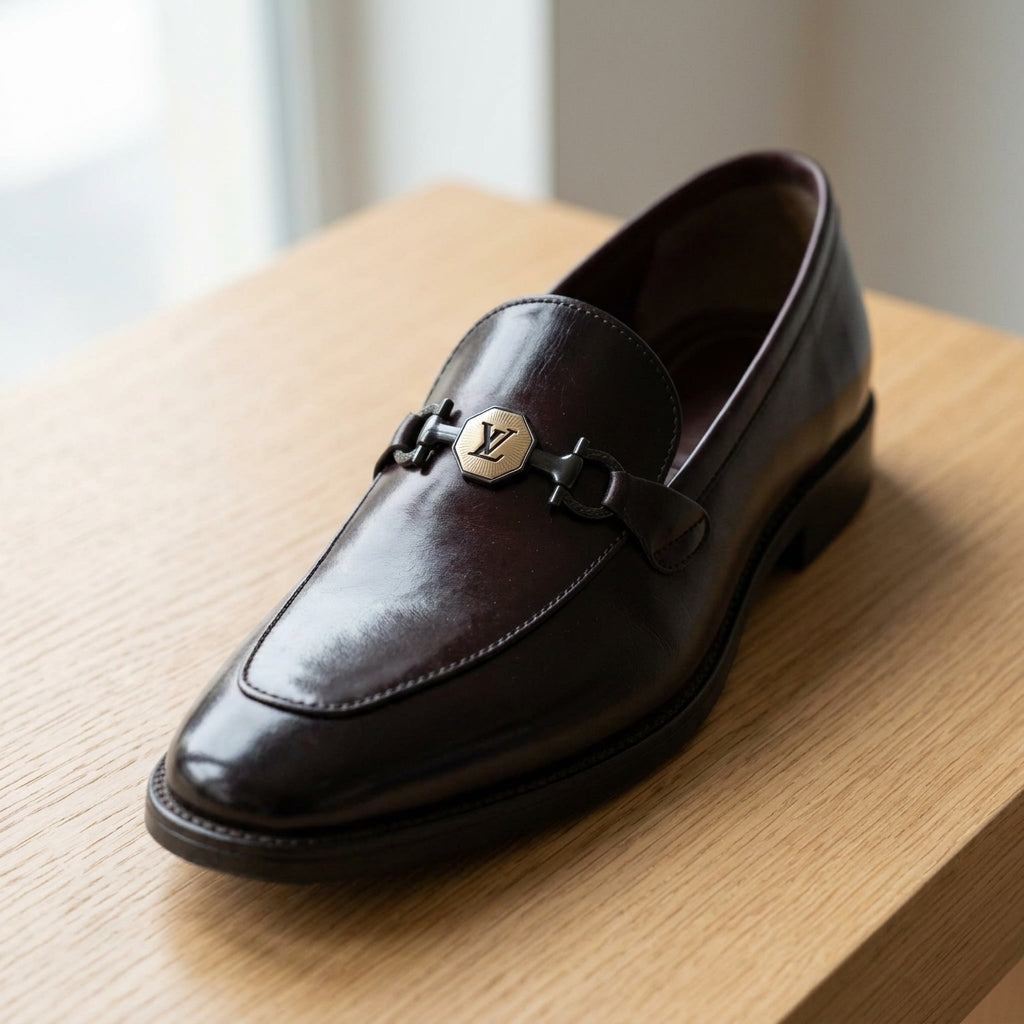 Men’s Handcrafted Leather Bit Loafers - Deep Burgundy - Raja Rani Shop